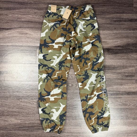 Nike Jordan MVP Men's Medium Camo Pants FZ3529-380 Light Olive/Sail NEW - Picture 2 of 4